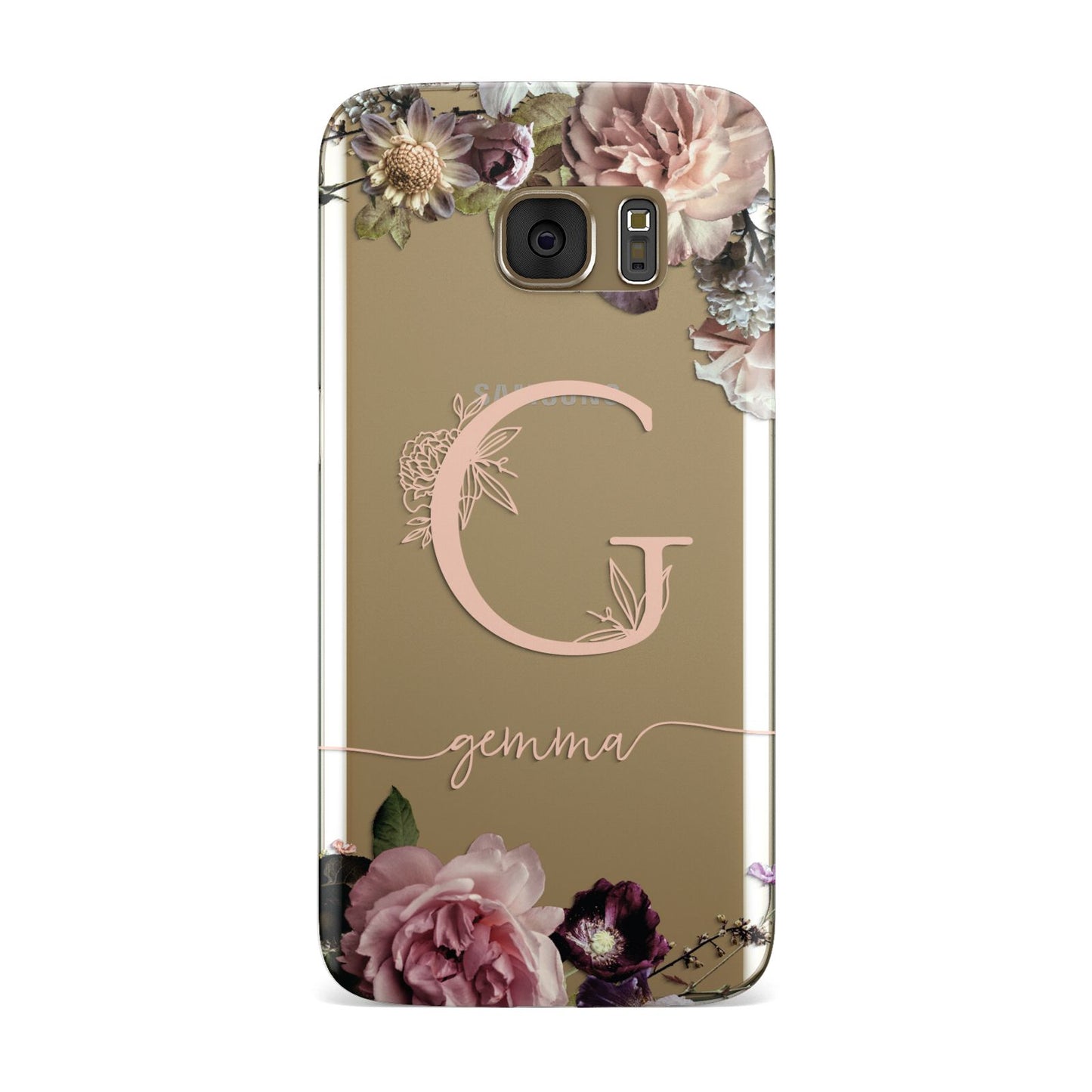 Vintage Floral Personalised Samsung Galaxy Case