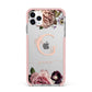 Vintage Floral Personalised iPhone 11 Pro Max Impact Pink Edge Case