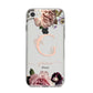 Vintage Floral Personalised iPhone 8 Bumper Case on Silver iPhone