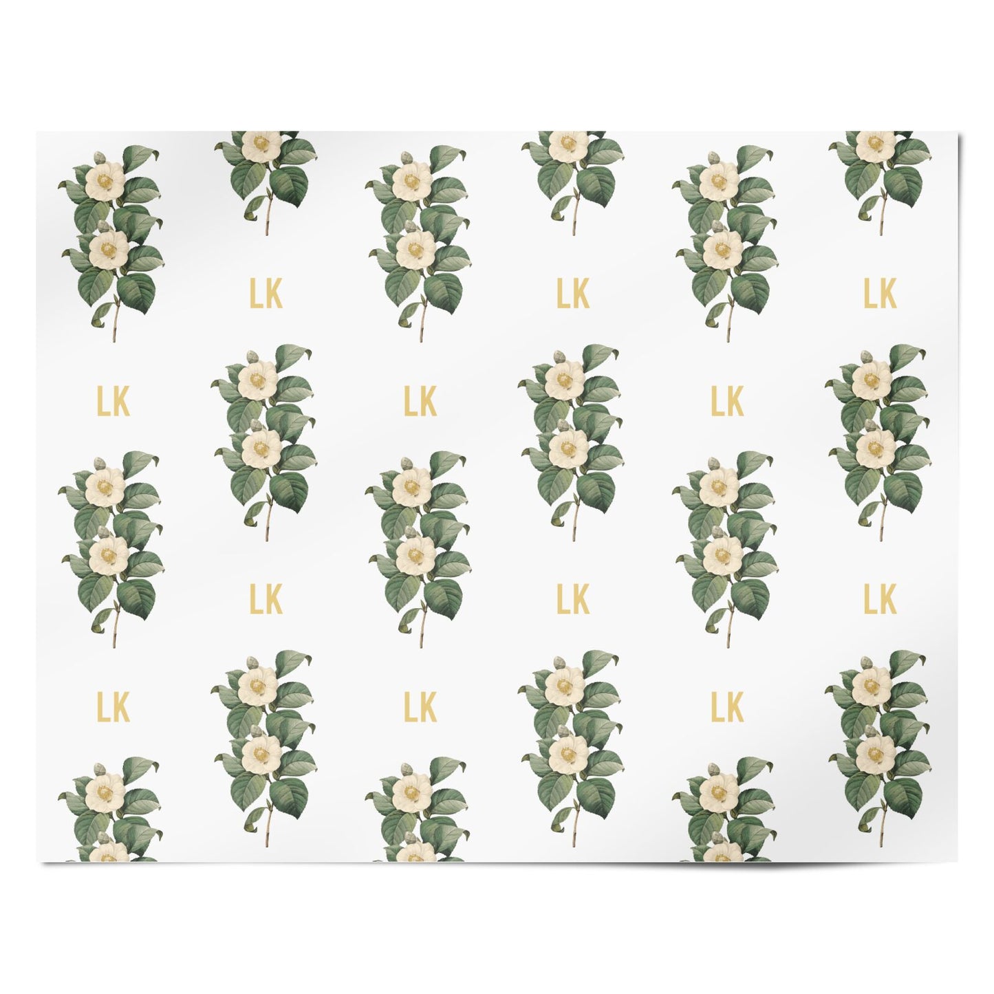 Vintage Flowers Personalised Personalised Wrapping Paper Alternative