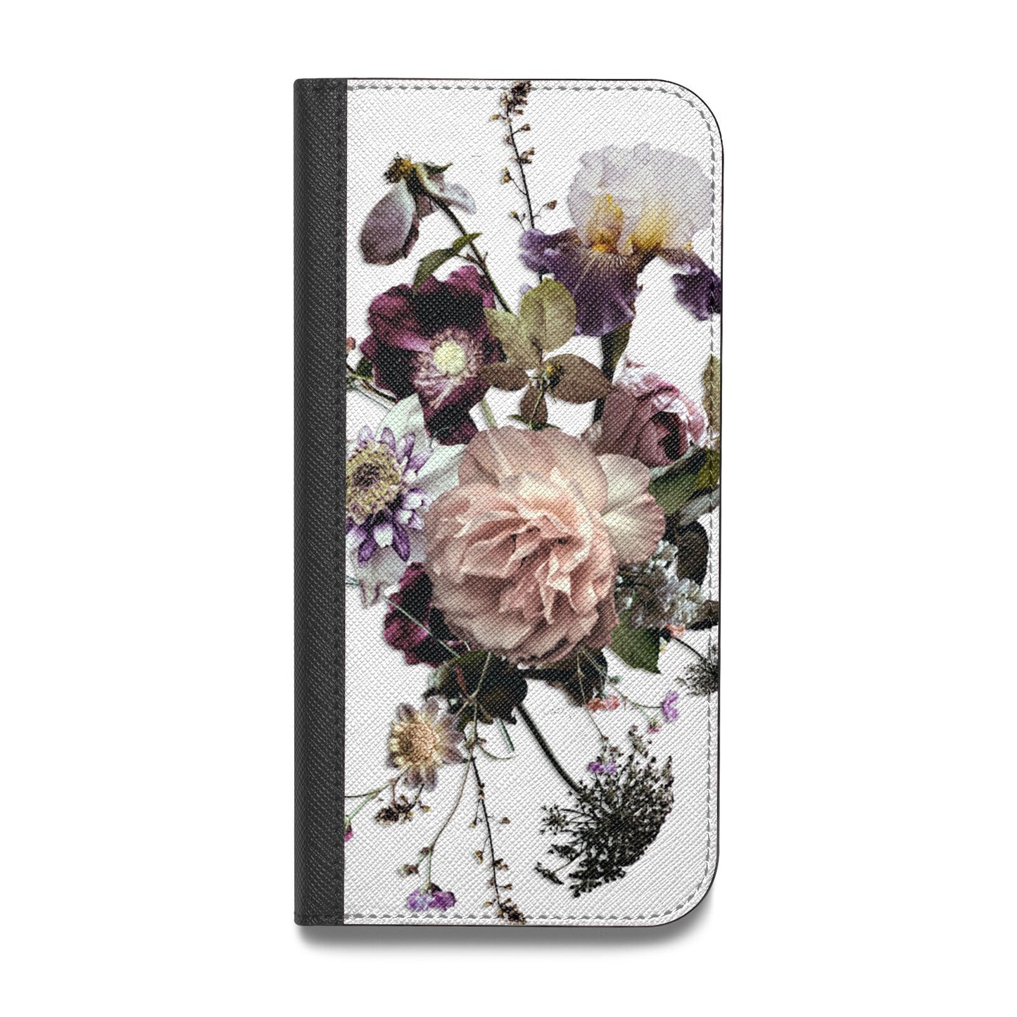 Vintage Flowers Vegan Leather Flip Samsung Case