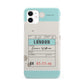 Vintage Luggage Tag iPhone 11 3D Snap Case