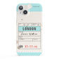 Vintage Luggage Tag iPhone 13 Full Wrap 3D Snap Case