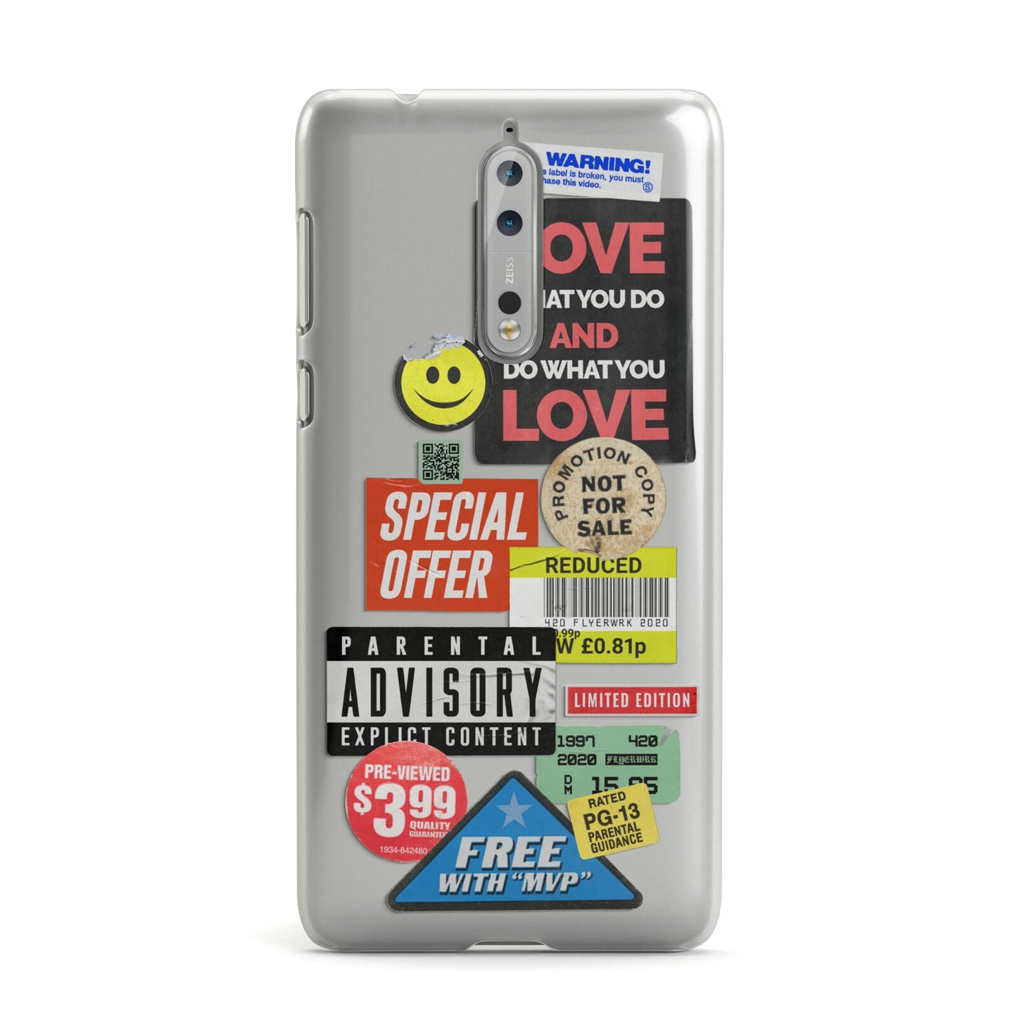 Vintage Retro Stickers Nokia Case