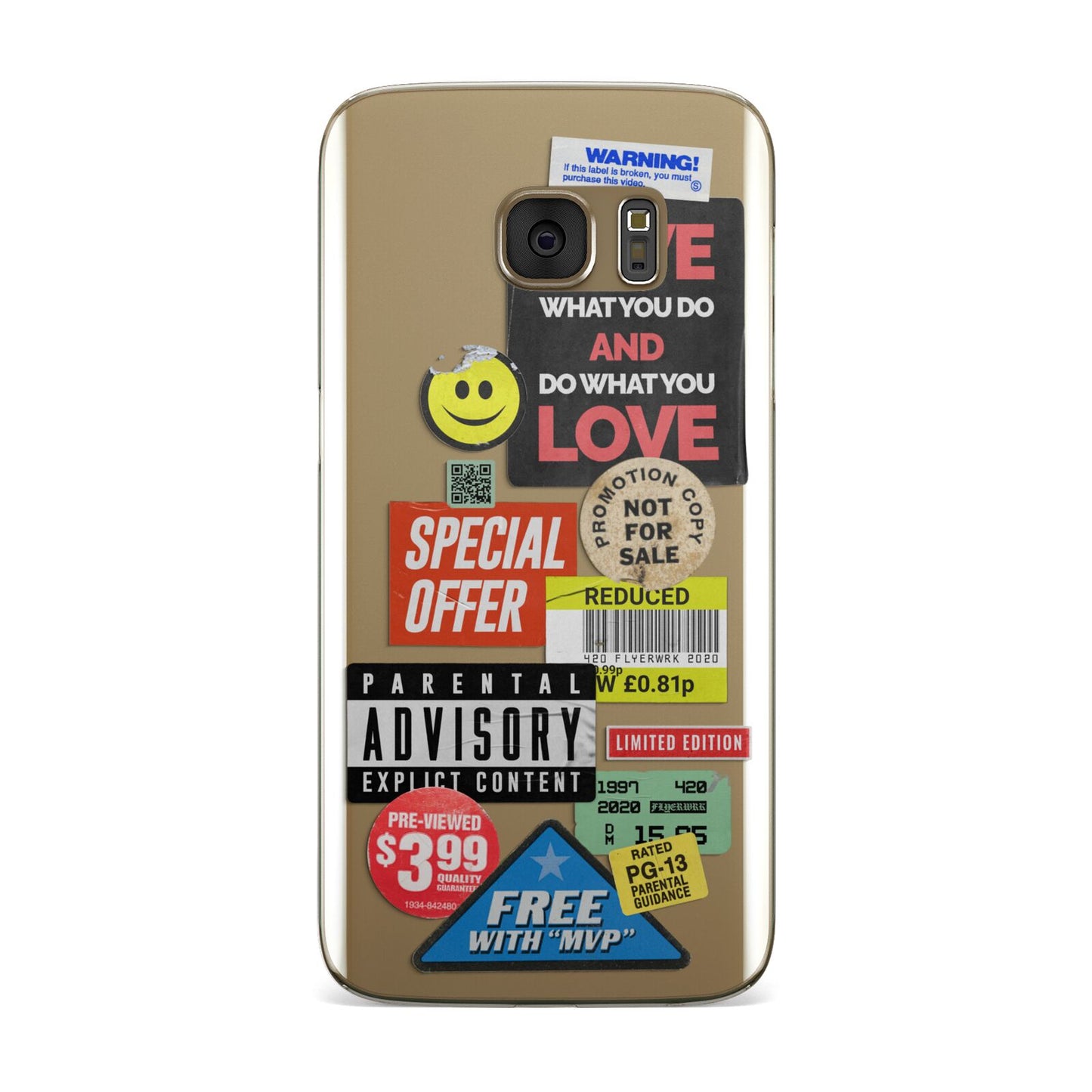 Vintage Retro Stickers Samsung Galaxy Case
