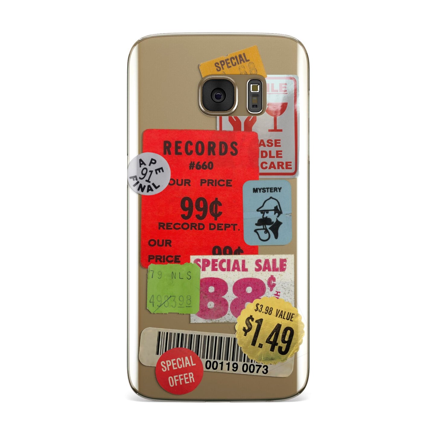 Vintage Stickers Samsung Galaxy Case
