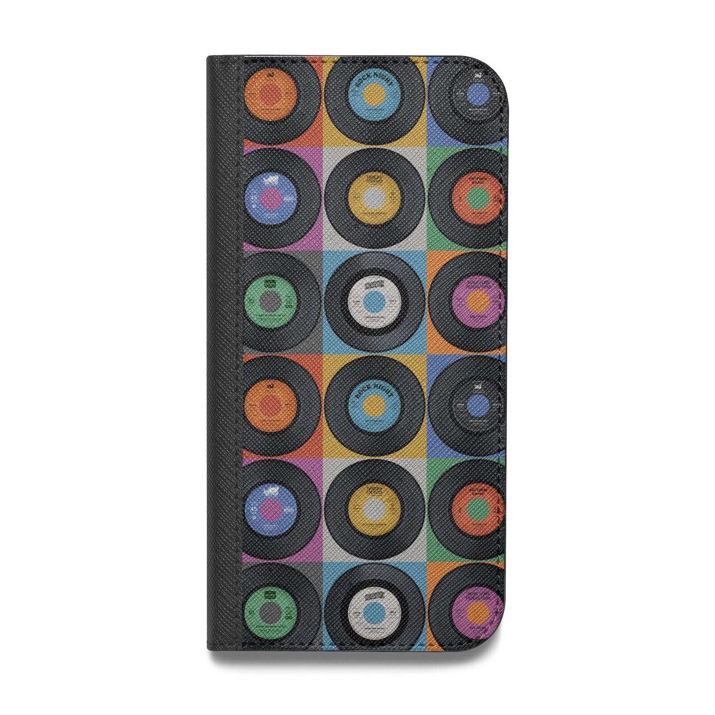 Vinyl Record Vegan Leather Flip Samsung Case