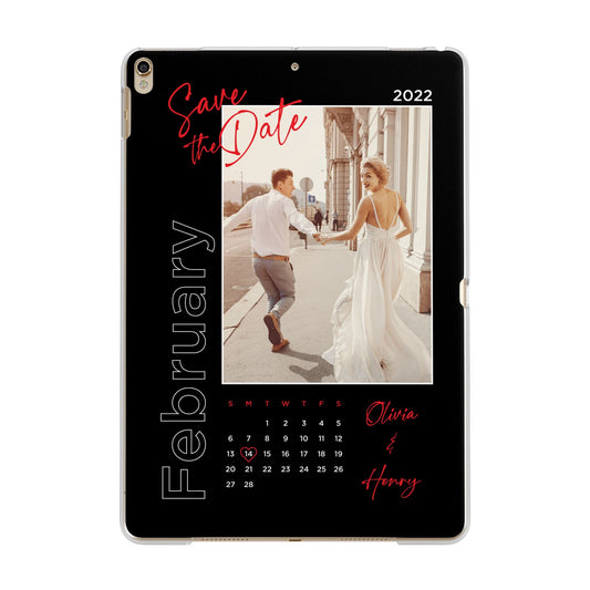 Wedding Date Personalised Photo Apple iPad Gold Case