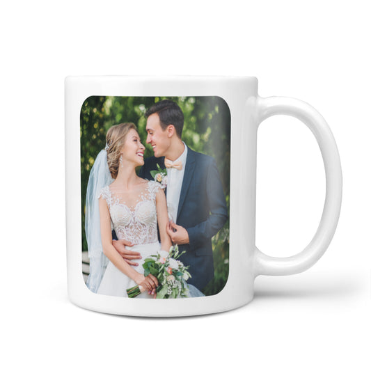 Wedding Photo Upload Keepsake with Text 10oz Mug