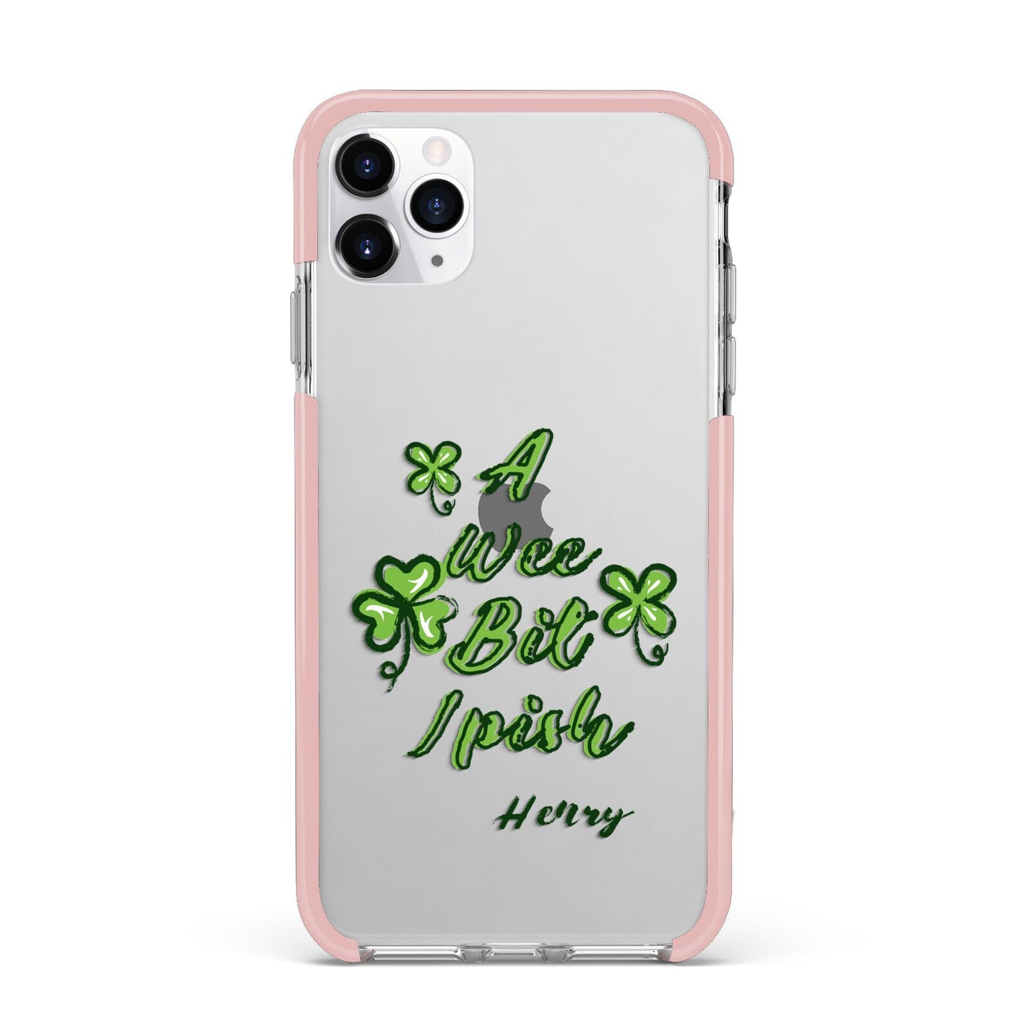 Wee Bit Irish Personalised iPhone 11 Pro Max Impact Pink Edge Case