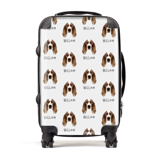 Welsh Springer Spaniel Icon with Name Suitcase
