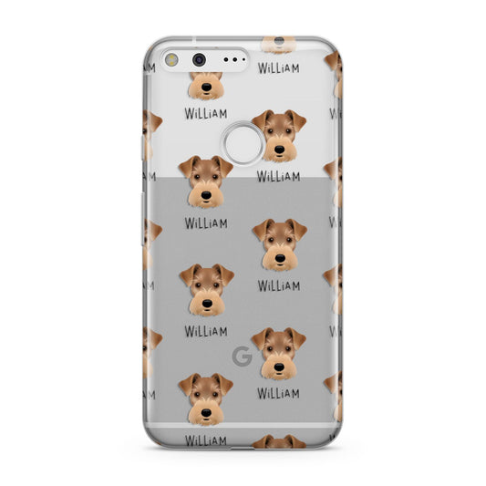 Welsh Terrier Icon with Name Google Pixel Case