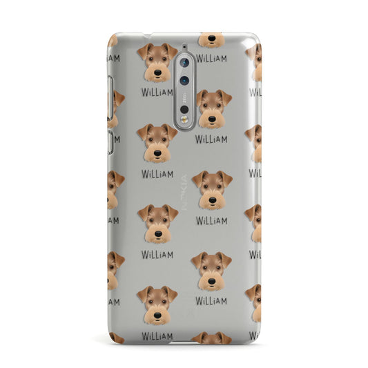 Welsh Terrier Icon with Name Nokia Case