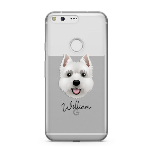 West Highland White Terrier Personalised Google Pixel Case