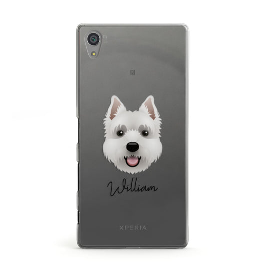 West Highland White Terrier Personalised Sony Xperia Case