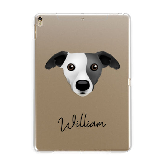 Whippet Personalised Apple iPad Gold Case