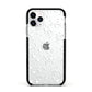 White Heart Apple iPhone 11 Pro in Silver with Black Impact Case