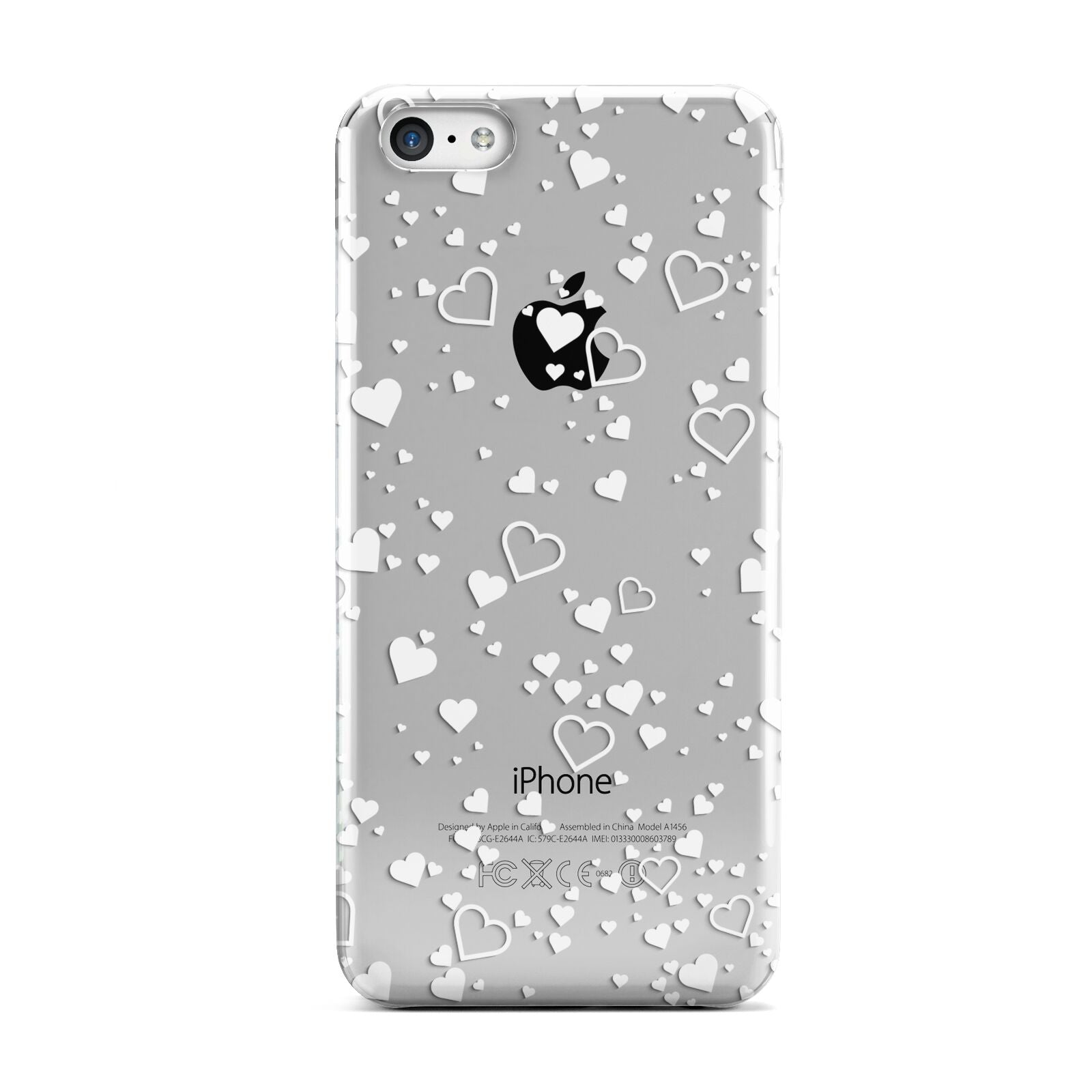 White Heart Apple iPhone 5c Case