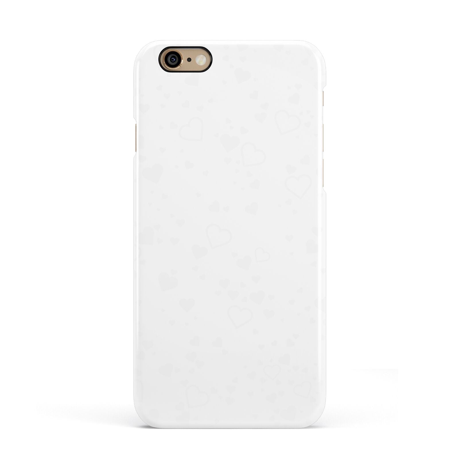 White Heart Apple iPhone 6 3D Snap Case