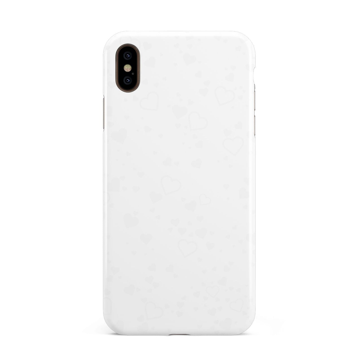 White Heart Apple iPhone Xs Max 3D Tough Case