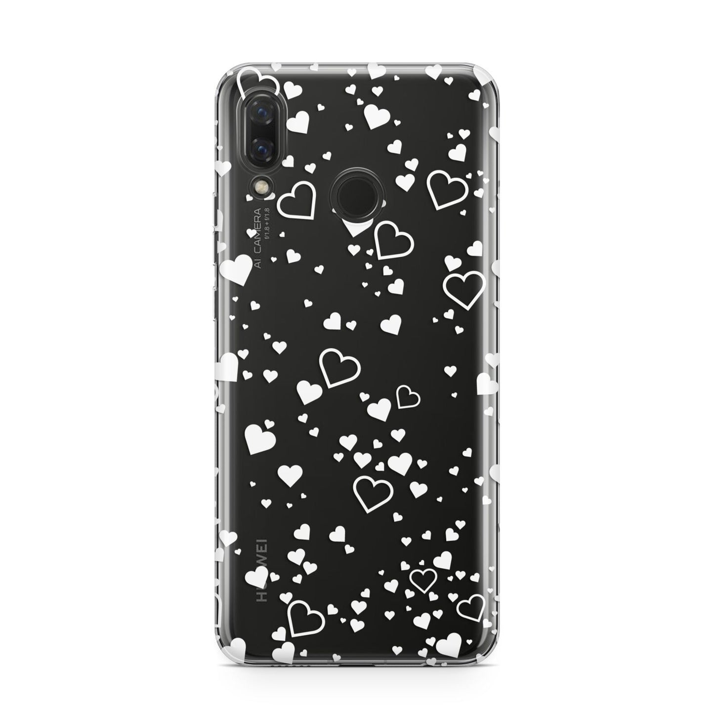 White Heart Huawei Nova 3 Phone Case