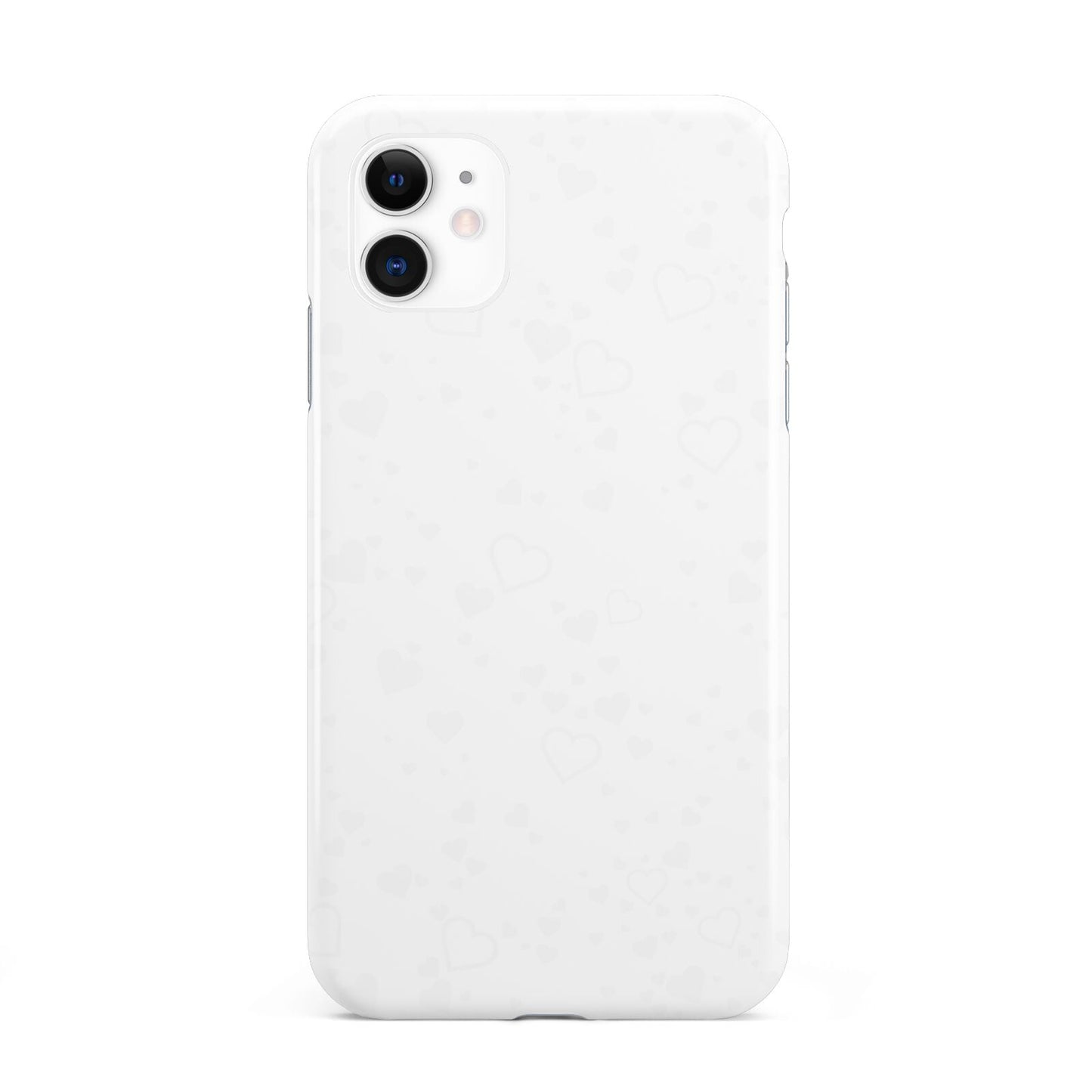 White Heart iPhone 11 3D Tough Case
