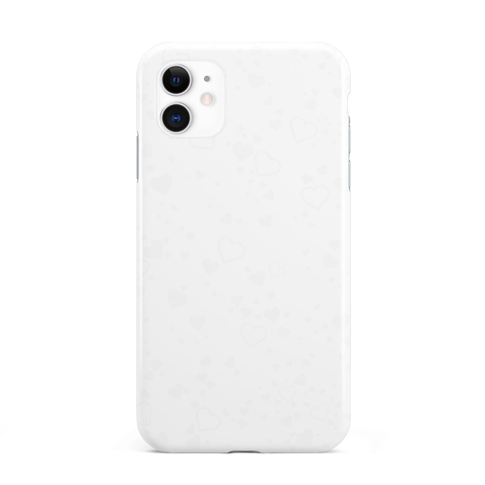 White Heart iPhone 11 3D Tough Case