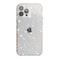 White Heart iPhone 13 Pro Max TPU Impact Case with Pink Edges
