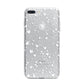 White Heart iPhone 7 Plus Bumper Case on Silver iPhone