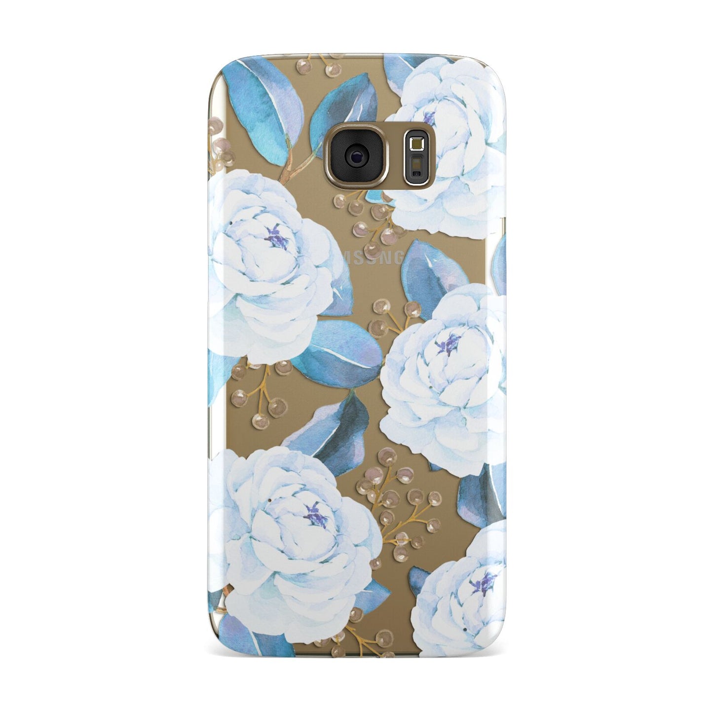 White Peonies Samsung Galaxy Case