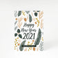 White Pine Family Name New Year s A5 Greetings Card