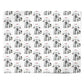 White Red Personalised Football Shirt Personalised Wrapping Paper Alternative