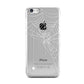White Spiders Web with Transparent Background Apple iPhone 5c Case