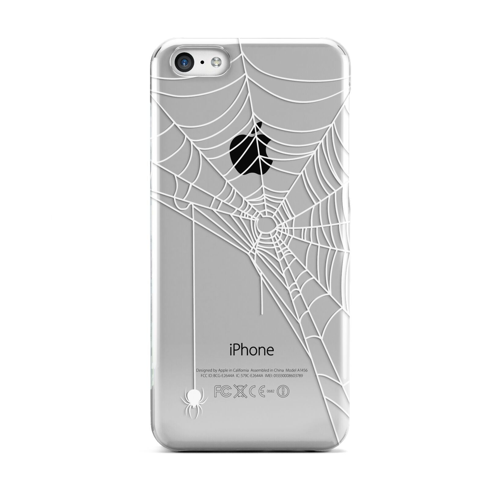 White Spiders Web with Transparent Background Apple iPhone 5c Case