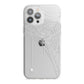 White Spiders Web with Transparent Background iPhone 13 Pro Max TPU Impact Case with White Edges