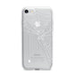 White Spiders Web with Transparent Background iPhone 7 Bumper Case on Silver iPhone
