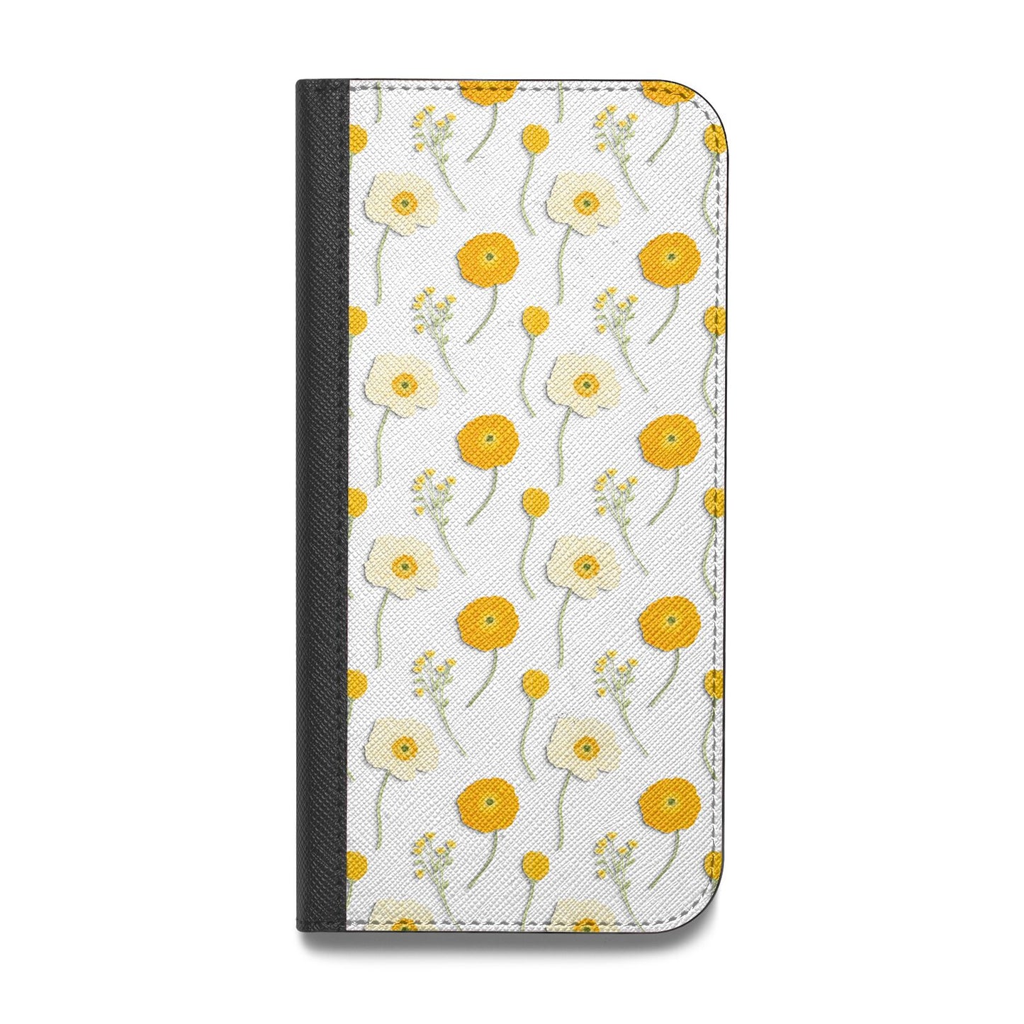 Wild Floral Vegan Leather Flip Samsung Case