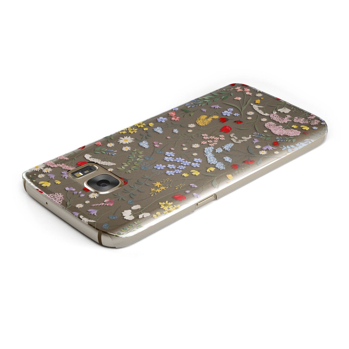 Wild Flowers Samsung Galaxy Case Top Cutout