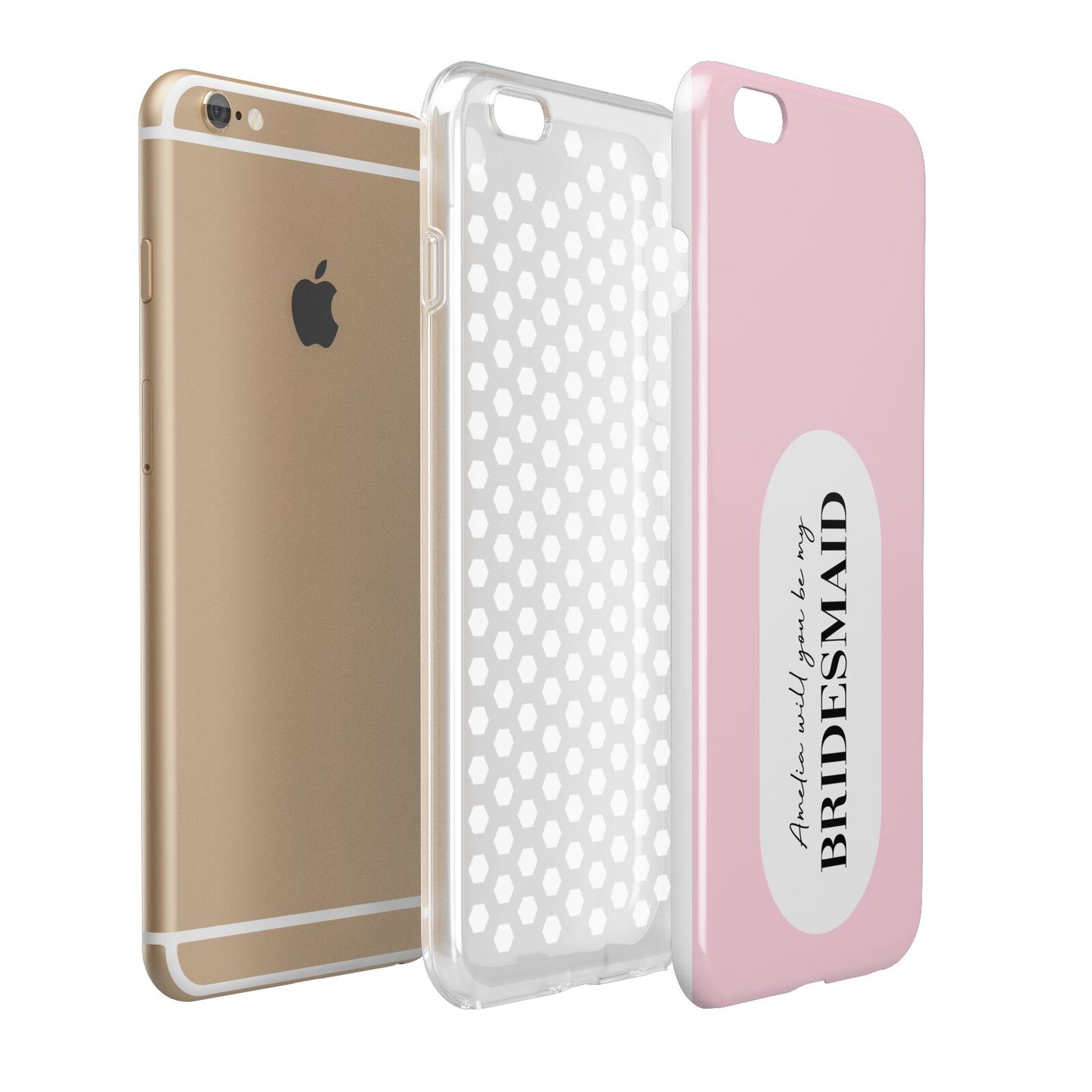 Will You Be My Bridesmaid Apple iPhone 6 Plus 3D Tough Case Expand Detail Image