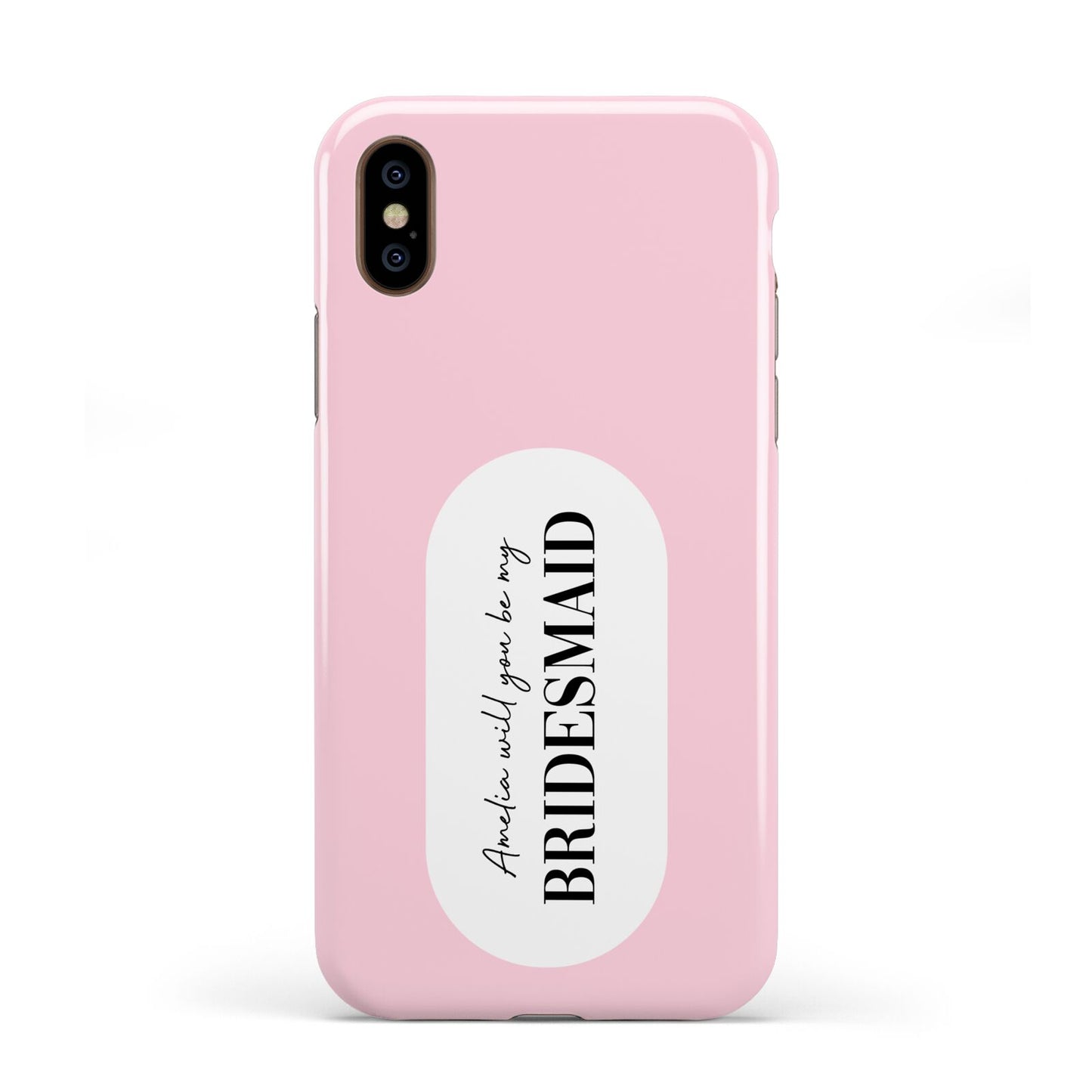 Will You Be My Bridesmaid Apple iPhone XS 3D Tough