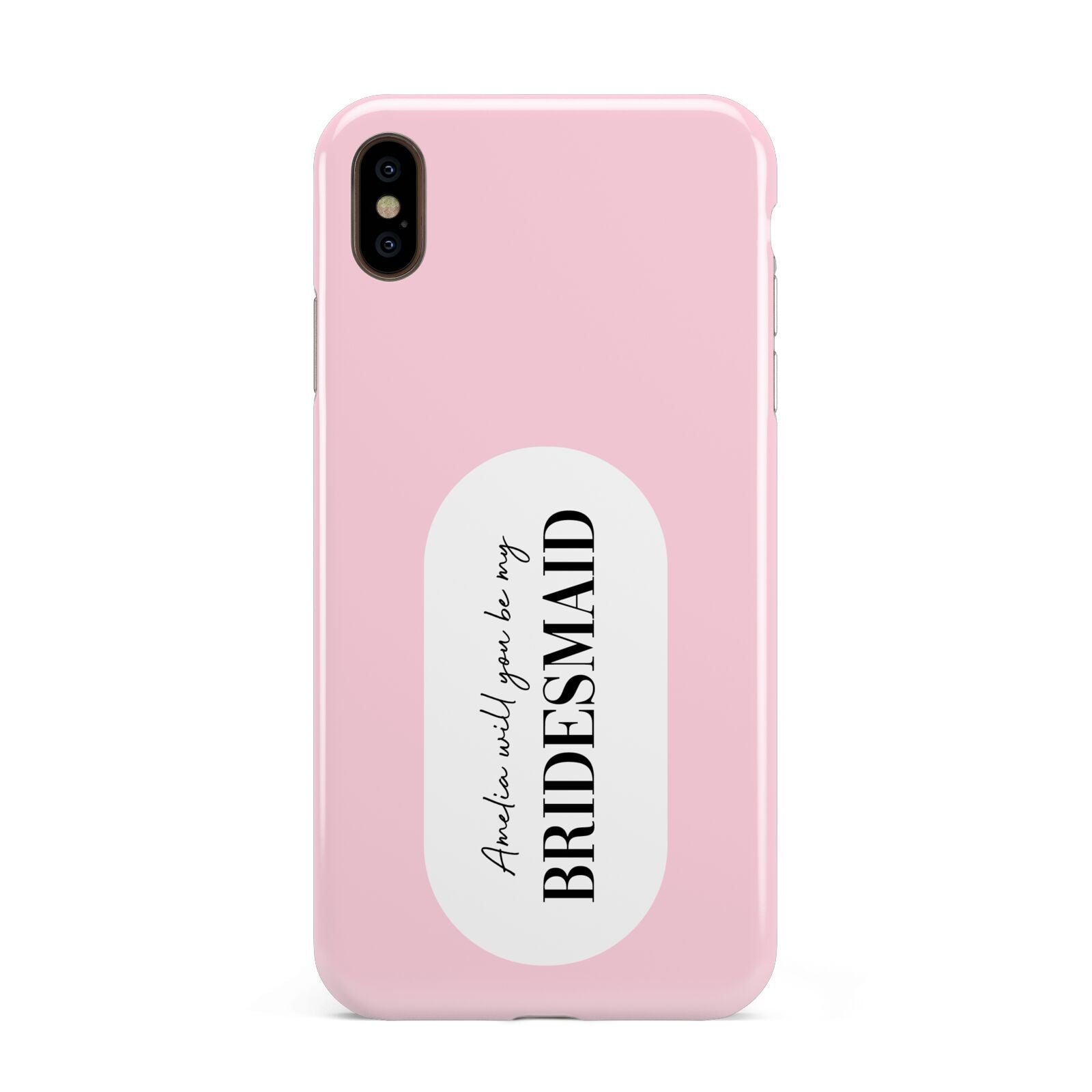 Will You Be My Bridesmaid Apple iPhone Xs Max 3D Tough Case