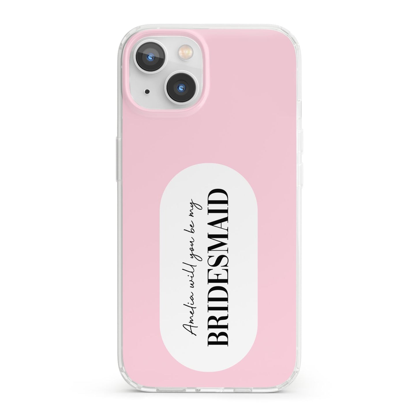 Will You Be My Bridesmaid iPhone 13 Clear Bumper Case