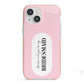 Will You Be My Bridesmaid iPhone 13 Mini TPU Impact Case with Pink Edges