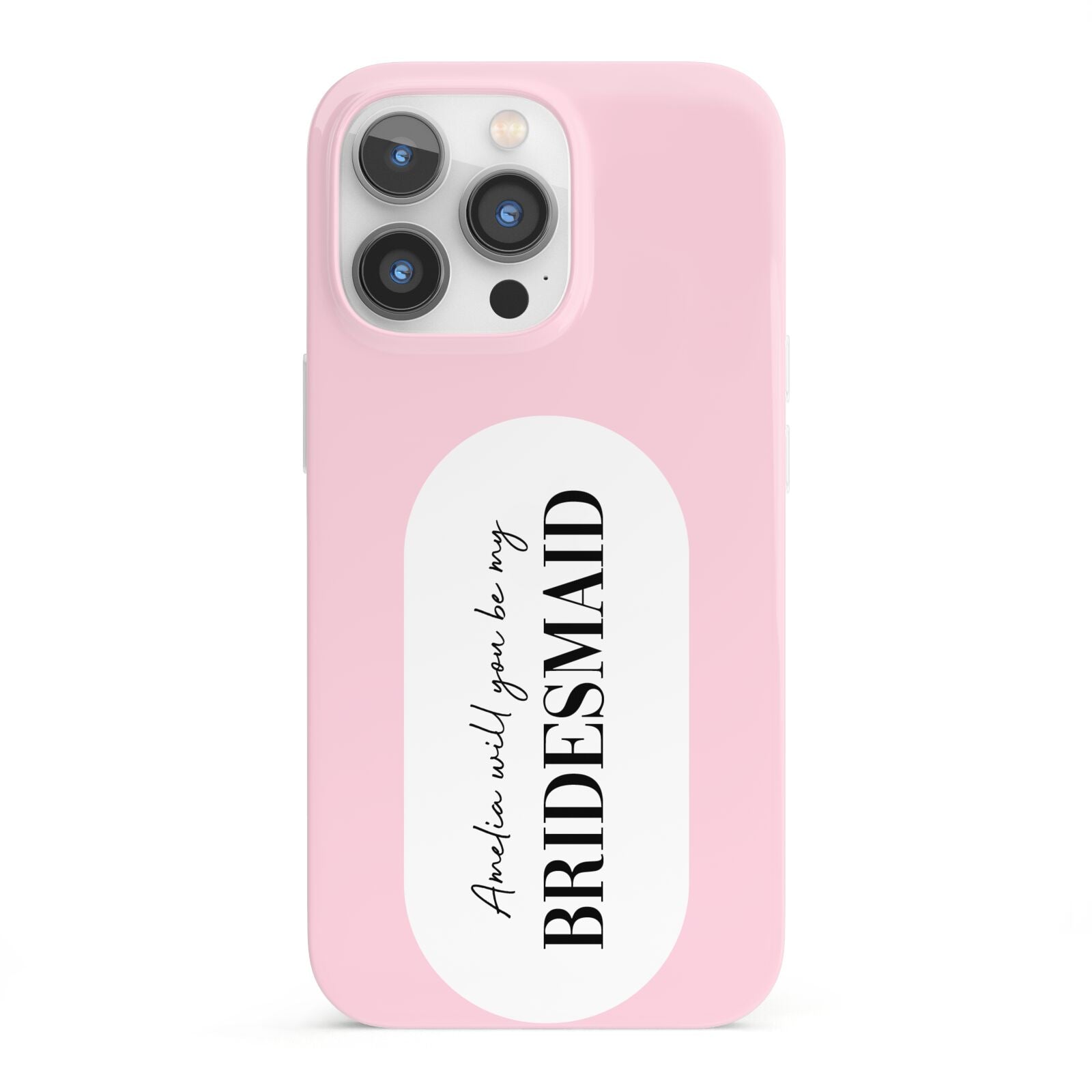 Will You Be My Bridesmaid iPhone 13 Pro Full Wrap 3D Snap Case