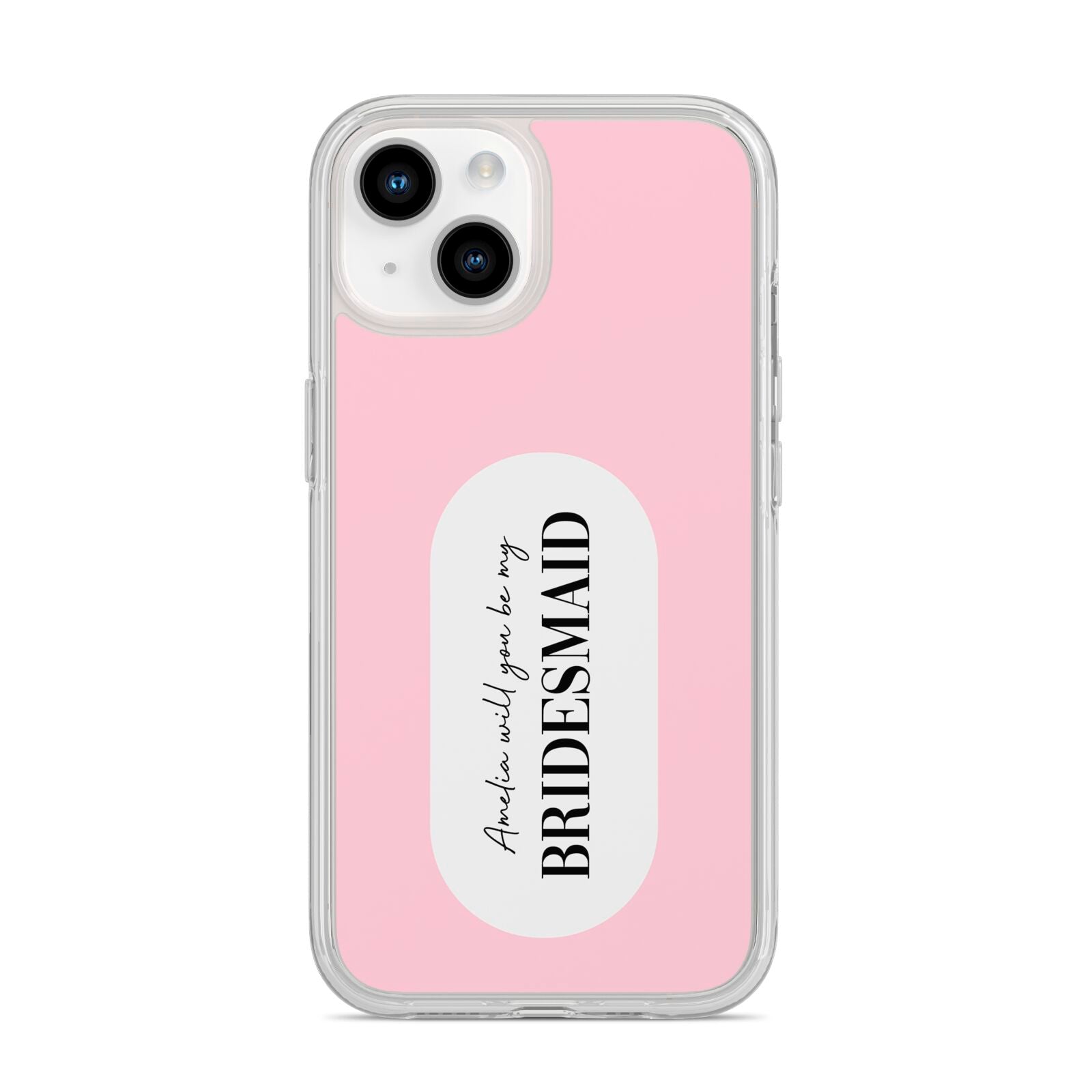 Will You Be My Bridesmaid iPhone 14 Clear Tough Case Starlight