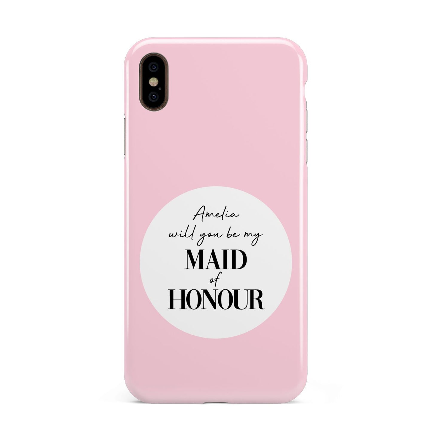 Will You Be My Maid Of Honour Apple iPhone Xs Max 3D Tough Case
