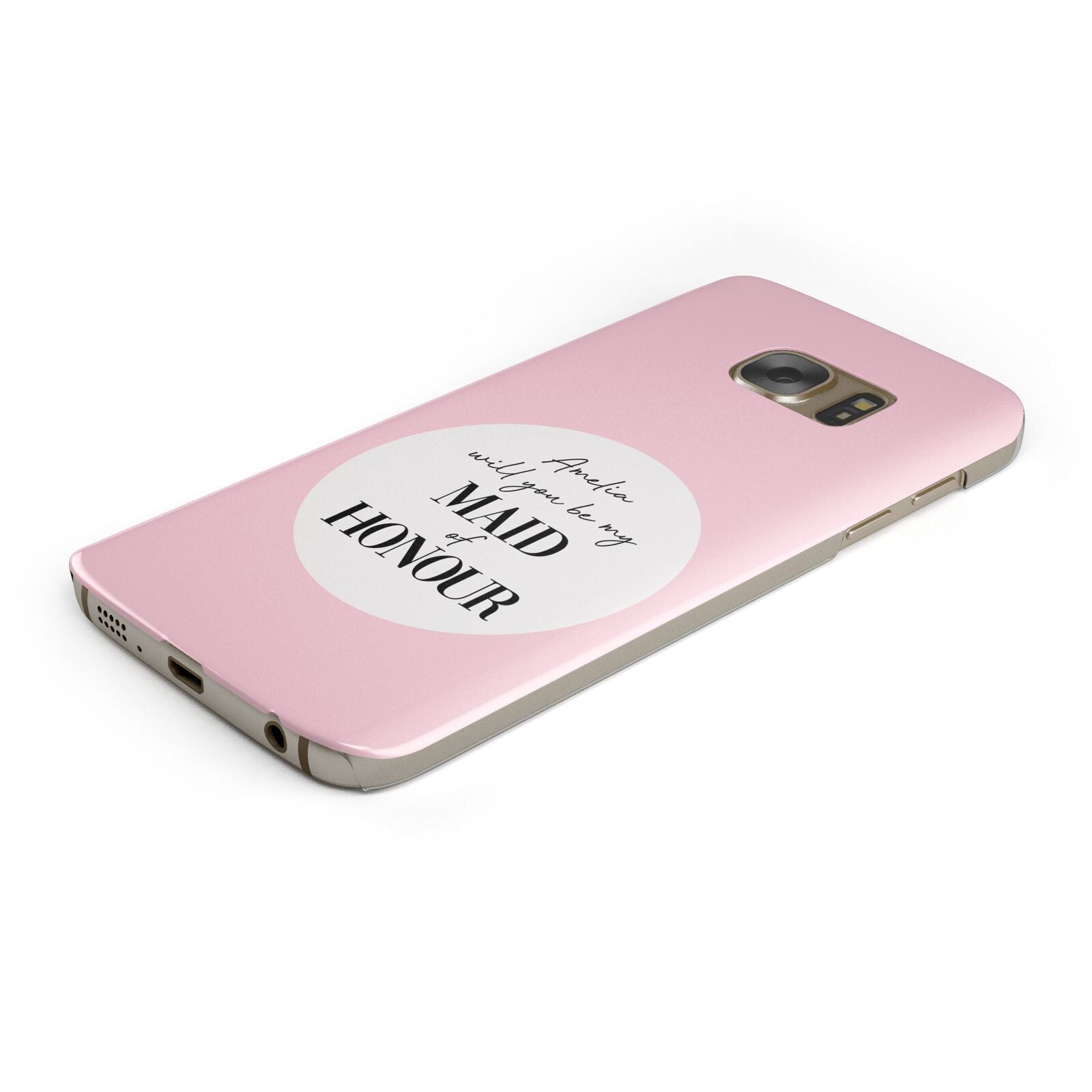 Will You Be My Maid Of Honour Samsung Galaxy Case Bottom Cutout