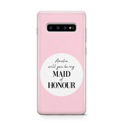 Will You Be My Maid Of Honour Samsung Galaxy S10 Case