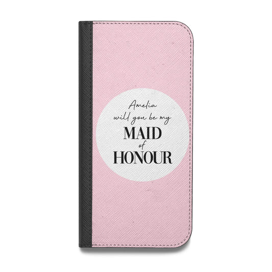 Will You Be My Maid Of Honour Vegan Leather Flip iPhone Case