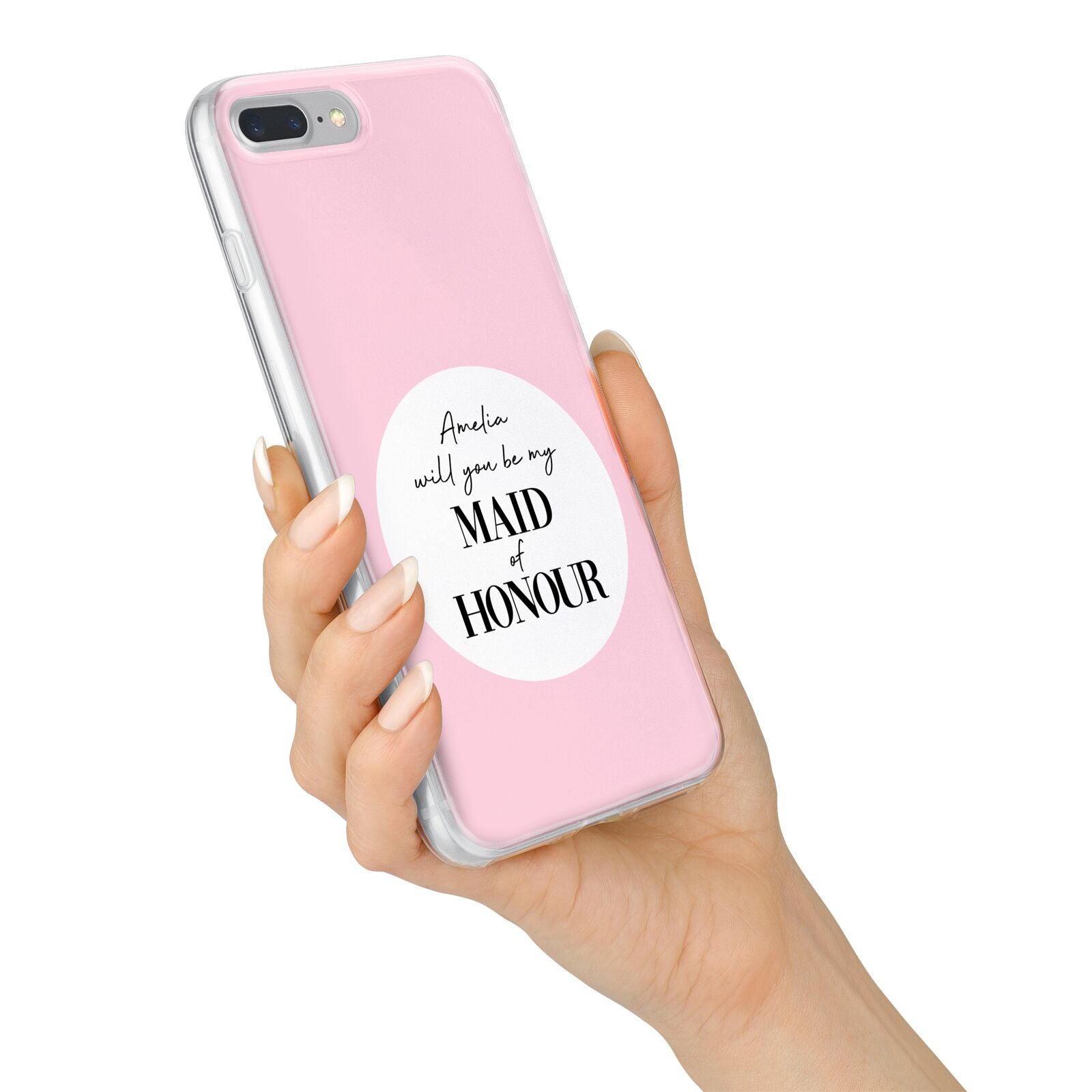 Will You Be My Maid Of Honour iPhone 7 Plus Bumper Case on Silver iPhone Alternative Image